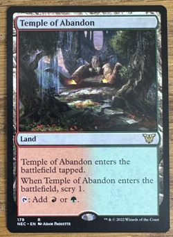 MTG Kamigawa Neon Dynasty Commander, Temple of Abandon - Image 1