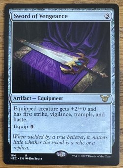 MTG Kamigawa Neon Dynasty Commander, Sword of Vengeance - Image 1