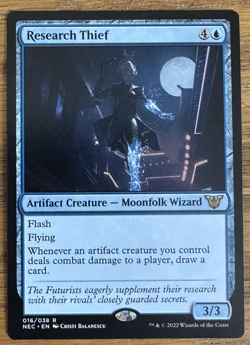 MTG Kamigawa Neon Dynasty Commander, Research Thief - Image 1