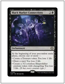1x Black Market Connections, Lost Caverns of Ixalan Commander, Magic MTG NM - Image 1