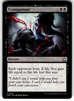 Exsanguinate Foundations Regular MTG - Image 1