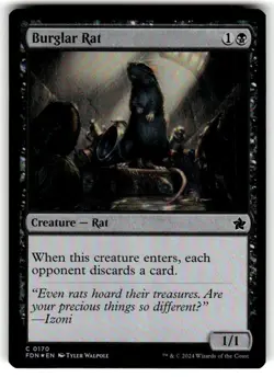 Burglar Rat Foundations Foil MTG - Image 1