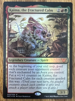 MTG Kamigawa Neon Dynasty Commander, Kaima, the Fractured Calm - Foil - Image 1