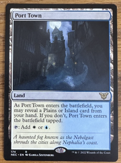 MTG Kamigawa Neon Dynasty Commander, Port Town - Image 1