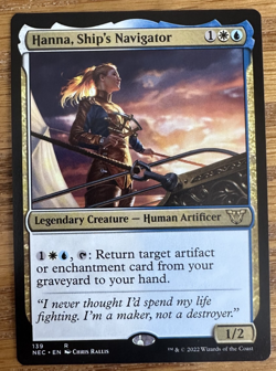 MTG Kamigawa Neon Dynasty Commander, Hanna, Ship's Navigator - Image 1