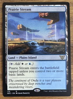 MTG Kamigawa Neon Dynasty Commander, Prairie Stream - Image 1