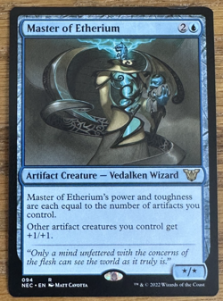 MTG Kamigawa Neon Dynasty Commander, Master of Etherium - Image 1