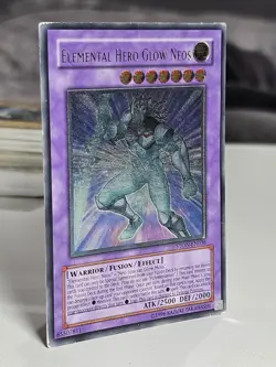 Elemental HERO Glow Neos STON-EN036 YuGiOh! Ultimate Rare MP Played Condition - Image 1