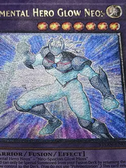 Elemental HERO Glow Neos STON-EN036 YuGiOh! Ultimate Rare MP Played Condition - Image 5