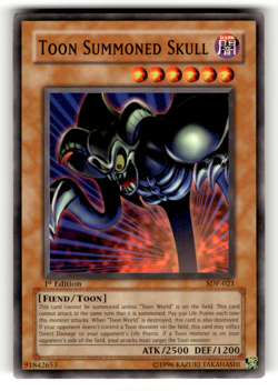 Toon Summoned Skull SDP-021 1st Edition Common Starter Deck: Pegasus - Image 1