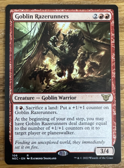 MTG Kamigawa Neon Dynasty Commander, Goblin Razerunners - Image 1