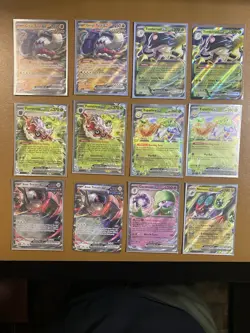 12 CARD LOT EX CARDS Pokemon Paldean Fates DOUBLE RARE TCG GARDEVOIR GREAT TUSK - Image 2