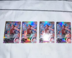 One Piece Card Game Monkey D. Luffy Holo 4x EB02-061 Cards Lot - Image 2