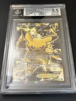 2016 Pokemon Pikachu Ex XY124 Black Star Promo Card Beckett BGS 5.5 - Image 2