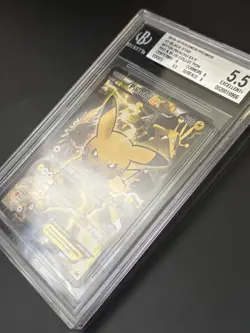 2016 Pokemon Pikachu Ex XY124 Black Star Promo Card Beckett BGS 5.5 - Image 3