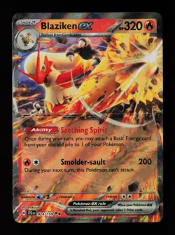 Blaziken ex 024/159 Holo SV09: Journey Together Pokemon Card - Image 1