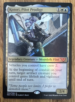 MTG Kamigawa Neon Dynasty Commander, Kotori, Pilot Prodigy - Foil - Image 1