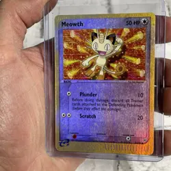 Meowth 42/95 Team Magma vs Team Aqua Reverse Holo Vintage Pokemon Card TCG MP+ - Image 2