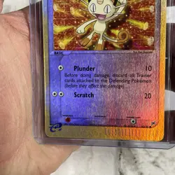 Meowth 42/95 Team Magma vs Team Aqua Reverse Holo Vintage Pokemon Card TCG MP+ - Image 3