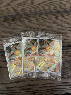 3 Bulk (Sealed) Eevees 173 Sv: Scarlet & Violet Promo Cards Holo All NM - Image 1
