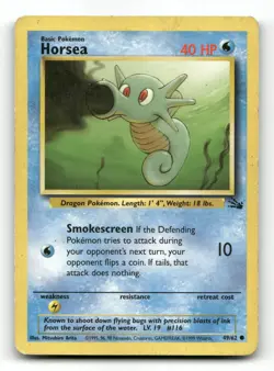 Horsea 49/62 - Fossil - Pokemon Card HP - Image 1