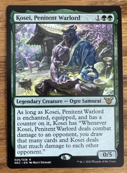 MTG Kamigawa Neon Dynasty Commander, Kosei, Penitent Warlord - Image 1