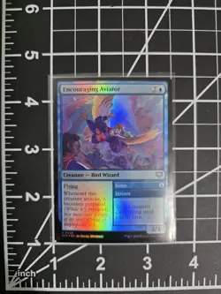 Encouraging Aviator SOS 0046 Foil MTG Secrets of Strixhaven NM/M - Image 1