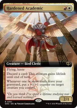 MTG Hardened Academic EXTENDED ART NM Strixhaven SOS #0351 Non-Foil - Image 2