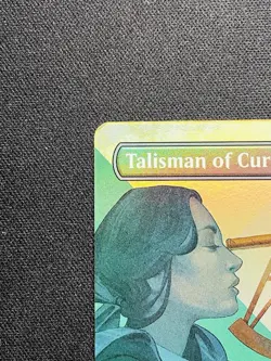 MTG Talisman of Curiosity Borderless Foil Secrets of Strixhaven SOC 0430 Promo - Image 4