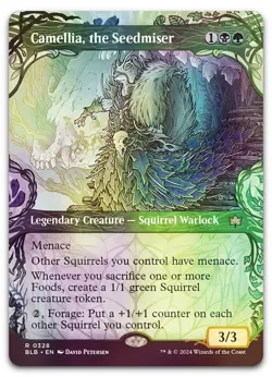 Camellia, the Seedmiser (Showcase) #328 (Foil) (NM) Bloomburrow BLB Magic MTG - Image 1
