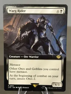 MTG Warg Rider #831 Regular (Extended Art) - Image 1