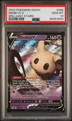 2022 POKEMON SWORD & SHIELD BRILLIANT STARSMIMIKYU V 068 - Image 1