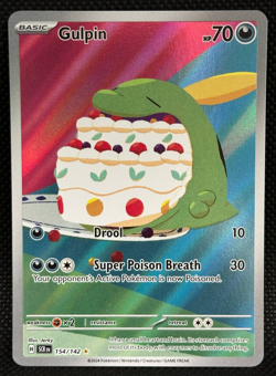 Gulpin 154/142 Stellar Crown Illustration Rare POKEMON 2024 - Image 1