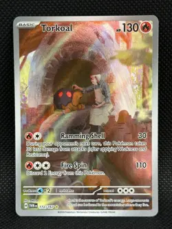 NM Torkoal 172/167 Twilight Masquerade Illustration Rare POKEMON 2024 - Image 1