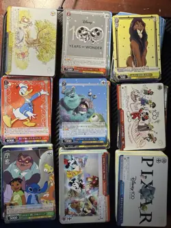 Weiss Schwarz Disney 100 Years of Wonder Trading Card Game Bulk Lot Of 348 Cards - Image 1