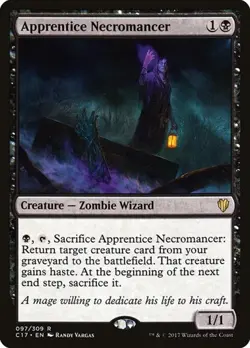 Apprentice Necromancer Commander 2017 LP MTG - Image 1