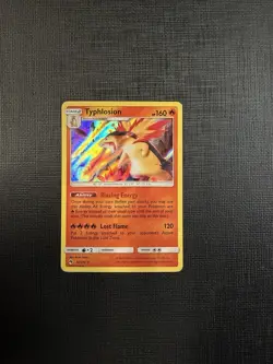 Typhlosion Holo Rare SM - Lost Thunder 42/214 NM Pokemon Card - Image 1