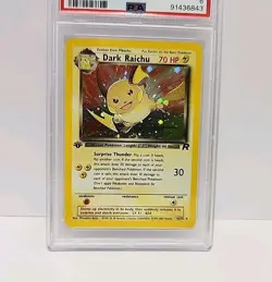 PSA 6 Dark Riachu 83/82 1st Edition Holo Team Rocket 2000 Pokemon Card Graded - Image 3
