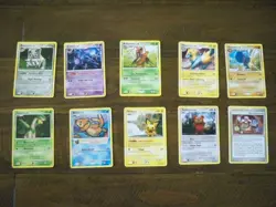 Pokemon TCG 10 Cards Lot Diamond & Pearl Mysterious Treasures Pichu Teddirursa - Image 1