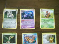 Pokemon TCG 10 Cards Lot Diamond & Pearl Mysterious Treasures Pichu Teddirursa - Image 2