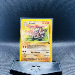 Pokemon TCG Graveler Base Set Uncommon 37/62 Unlimited LP Card 1999 - Image 1