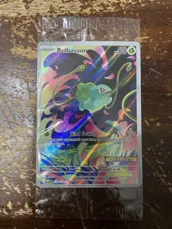 Pokemon Card 2025 BULBASAUR Stamped Prerelease IR 133/132 Sealed Mega Evolutions - Image 1