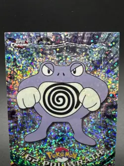 2000 Topps Chrome Holo Sparkle Pokemon card # 62 Poliwrath - Image 2