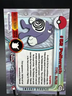 2000 Topps Chrome Holo Sparkle Pokemon card # 62 Poliwrath - Image 5