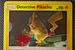 2019 DETECTIVE PIKACHU 10/18 SUN & MOON HOLO Pokemon TCG Trading Card Game - Image 3