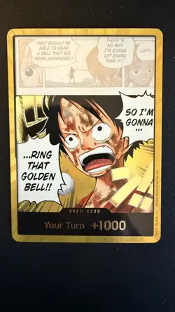 DON!! Card (Luffy) (Gold) Adventure on Kami's Island Foil - Image 1