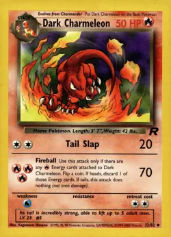 Dark Charmeleon #32/82 Team Rocket Heavily played - Pokemon Card - Image 1