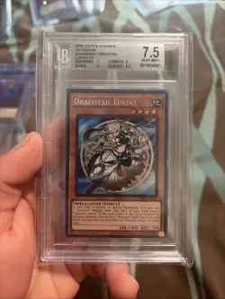 Yu-Gi-Oh! TCG Dracotail Lukias Collector's Rare Card Justice Hunters Series - Image 1