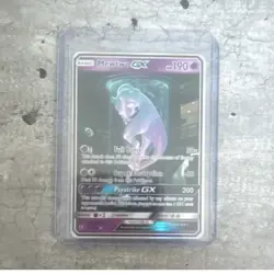 Pokemon Mewtwo GX Shiny Holo Rare 78/73 Shining Legends 190 HP Ultra Rare Card - Image 1
