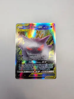 Pokemon TCG Gengar & Mimikyu GX Holo Ultra Rare Card 53/181 Tag Team - Image 1